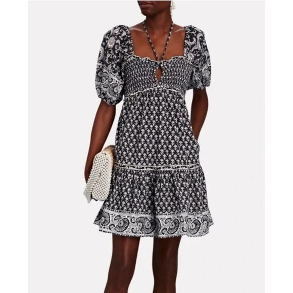 Sea New York Dresses & Skirts - Sea New York $346 Jasper Mini Dress with Puff Sleeves size Medium